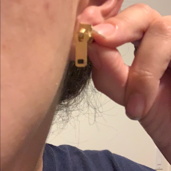 Zipper Earrings - Picture 3 of 3